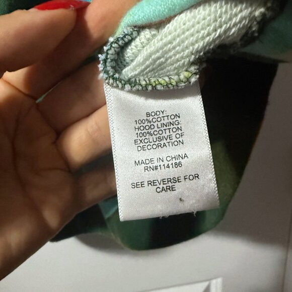 Juicy Couture Plus 1X Cropped Hoodie Abstract Camo Print | Like New - Picture 6 of 12